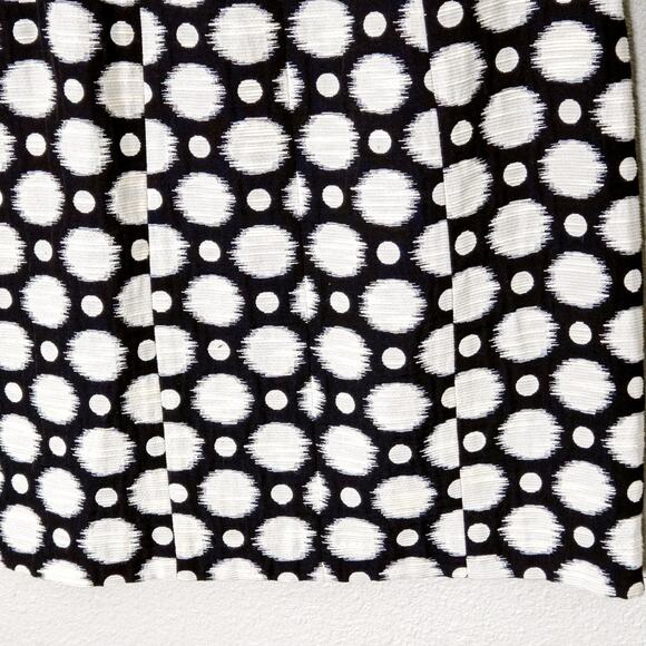 Tori Richard Graphic Print Dress Black White Size 4 Resort Vacation - Picture 4 of 9